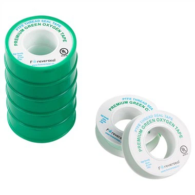 Cinta de rosca de alta densidad de PTFE verde